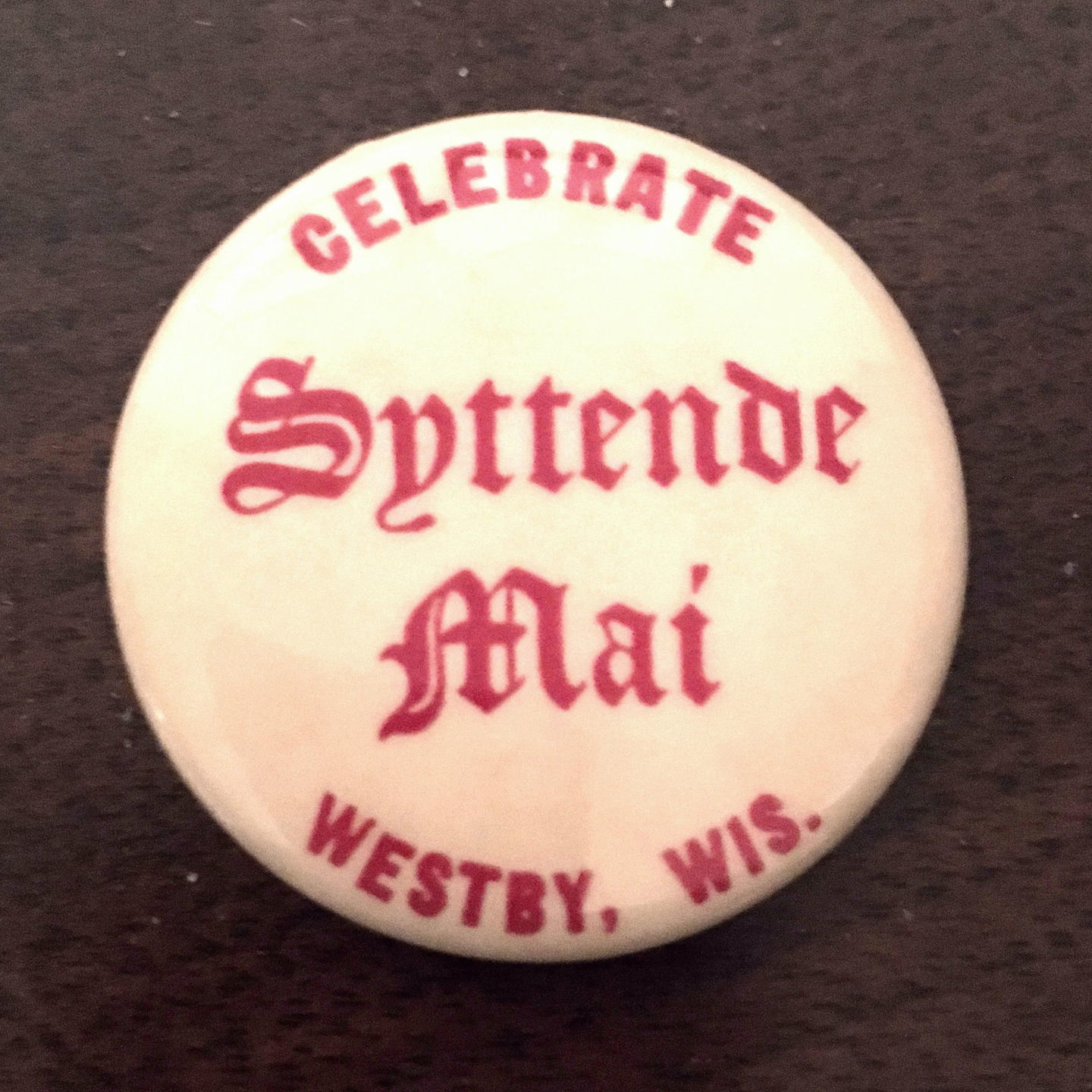 1969 Westby Syttende Mai button